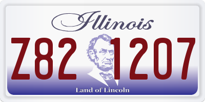 IL license plate Z821207