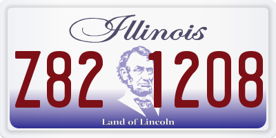IL license plate Z821208