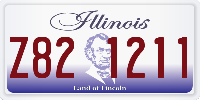 IL license plate Z821211