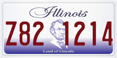 IL license plate Z821214