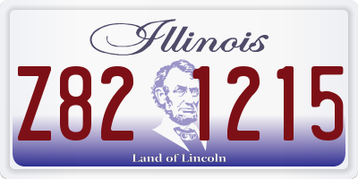 IL license plate Z821215