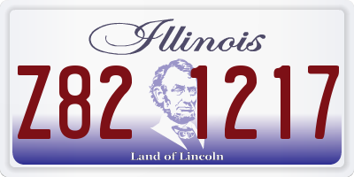 IL license plate Z821217