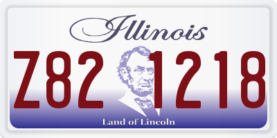 IL license plate Z821218