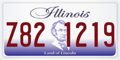 IL license plate Z821219