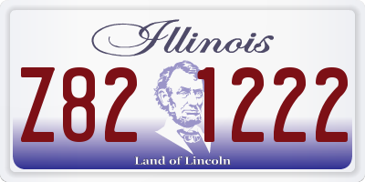 IL license plate Z821222
