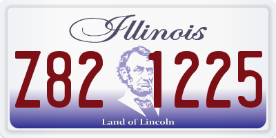 IL license plate Z821225