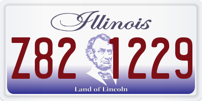 IL license plate Z821229