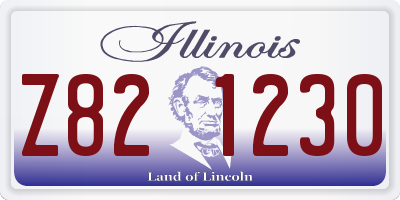 IL license plate Z821230