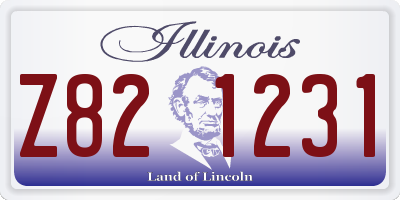 IL license plate Z821231
