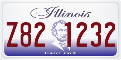 IL license plate Z821232