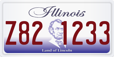 IL license plate Z821233