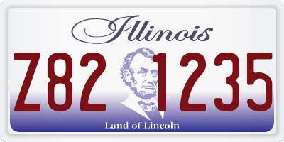 IL license plate Z821235