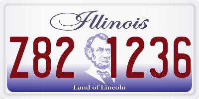 IL license plate Z821236