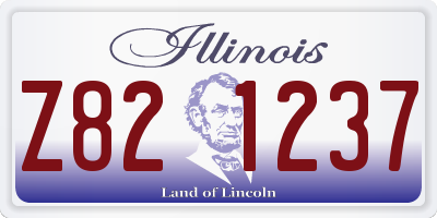 IL license plate Z821237