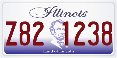 IL license plate Z821238