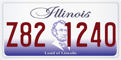 IL license plate Z821240