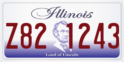 IL license plate Z821243