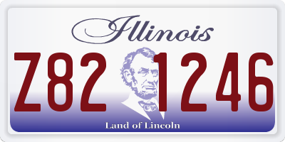 IL license plate Z821246