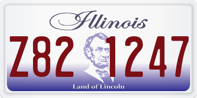 IL license plate Z821247