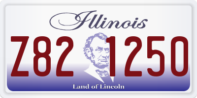 IL license plate Z821250