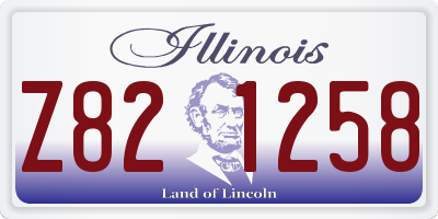 IL license plate Z821258