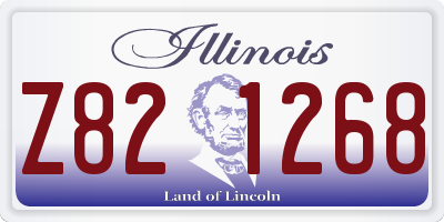 IL license plate Z821268