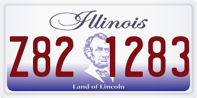 IL license plate Z821283