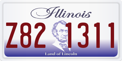 IL license plate Z821311