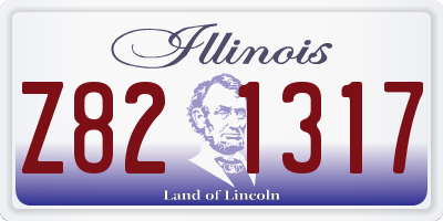 IL license plate Z821317