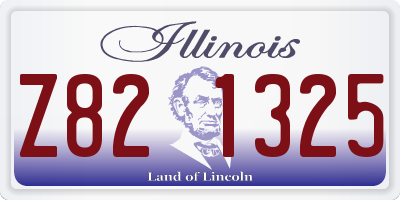 IL license plate Z821325