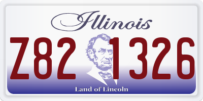 IL license plate Z821326