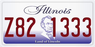 IL license plate Z821333