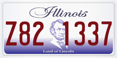 IL license plate Z821337