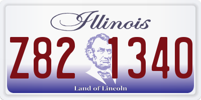 IL license plate Z821340