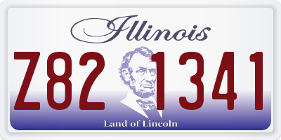 IL license plate Z821341
