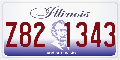 IL license plate Z821343