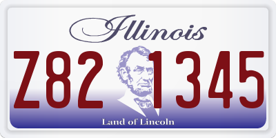 IL license plate Z821345