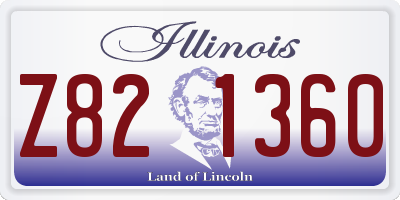 IL license plate Z821360