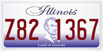 IL license plate Z821367
