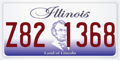 IL license plate Z821368