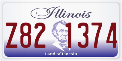IL license plate Z821374