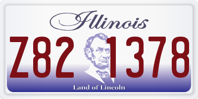IL license plate Z821378