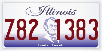 IL license plate Z821383