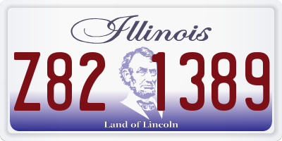 IL license plate Z821389