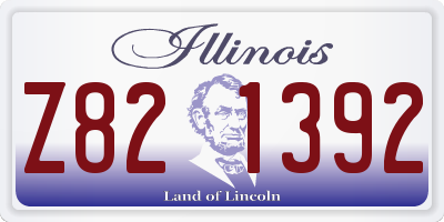 IL license plate Z821392