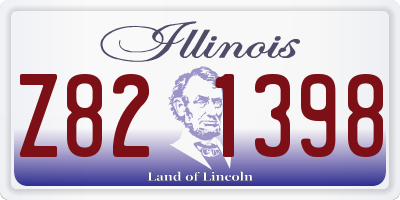IL license plate Z821398