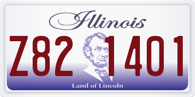IL license plate Z821401