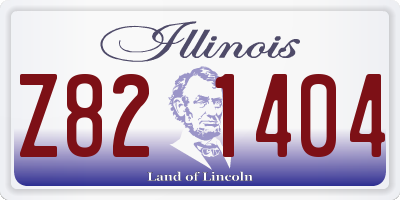 IL license plate Z821404