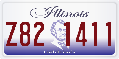 IL license plate Z821411