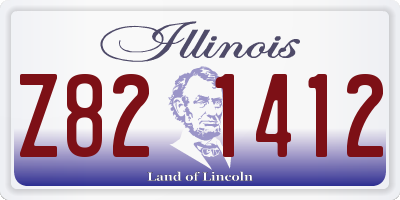 IL license plate Z821412